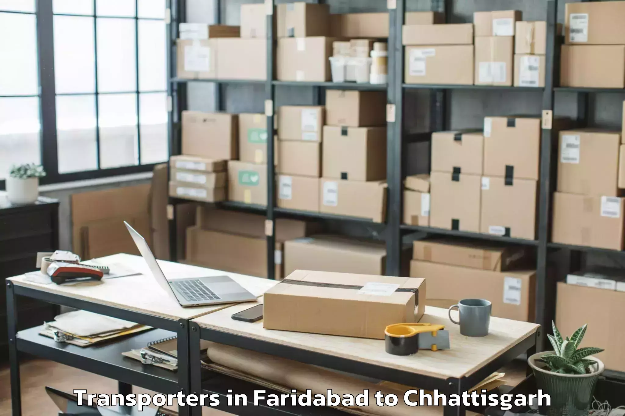 Book Faridabad to Chhindgar Transporters Online